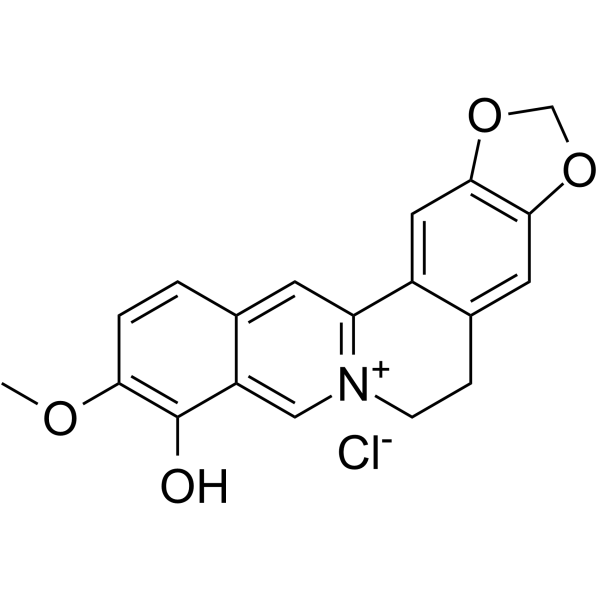 Berberrubine chloride Structure